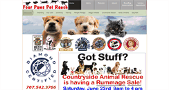 Desktop Screenshot of fourpawspetranch.com